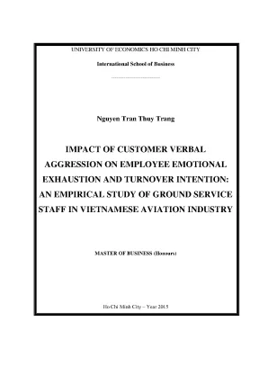 Tác động của sự hung hăng bằng lời nói của khách hàng 