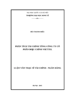 Phân Tích Tài Chính Tổng Công Ty Cổ Phần Bưu Chính Viettel