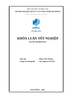 Khóa luận: Giải pháp Marketing nâng cao hiệu quả kinh doanh