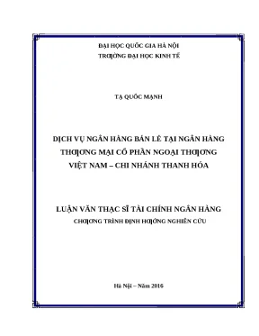 Phát Triển Dịch Vụ Ngân Hàng Bán Lẻ Tại Vietcombank