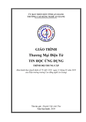 Giáo Trình Thương Mại Điện Tử Cho Nghề Tin Học Ứng Dụng 