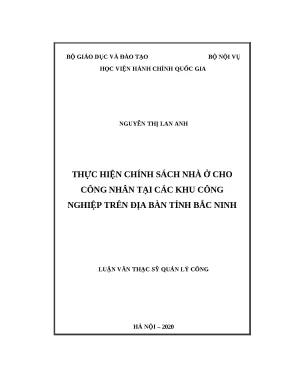 Chính Sách Nhà Ở Cho Công Nhân Tại Khu Công Nghiệp Bắc Ninh