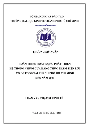 Luận văn thạc sĩ phát triển chuỗi cửa hàng Co.op Food