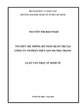 Tổ Chức Hệ Thống Kế Toán Quản Trị Tại Công Ty Cổ Phần