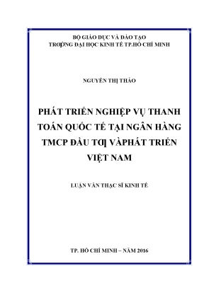 Phát Triển Nghiệp Vụ Thanh Toán Quốc Tế Tại Ngân Hàng BIDV