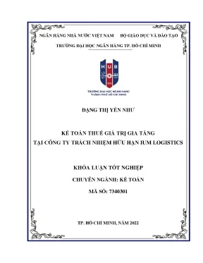 Kế Toán Thuế Giá Trị Gia Tăng Tại IUM Logistics: Phân