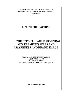 Nghiên cứu tác động của các yếu tố marketing đến nhận