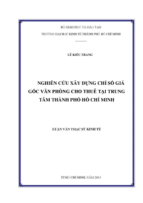 Nghiên cứu chỉ số giá văn phòng cho thuê tại TP.Hồ Chí Minh