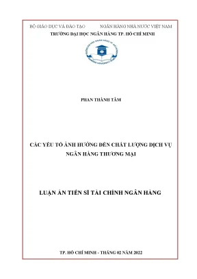Nghiên cứu chất lượng dịch vụ ngân hàng thương mại tại