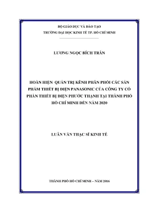 Hoàn thiện quản trị kênh phân phối thiết bị điện