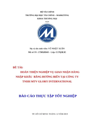 Nghiệp Vụ Giao Nhận Hàng Nhập Khẩu Đường Biển Tại Glory 