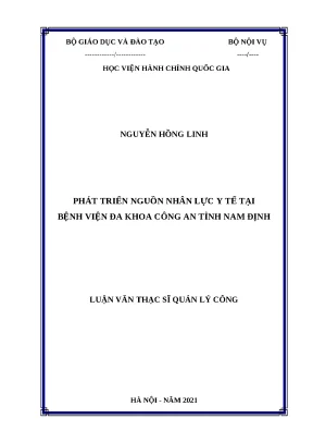 Phát Triển Nguồn Nhân Lực Y Tế Tại Bệnh Viện Đa Khoa