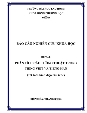 So sánh cấu trúc câu tường thuật trong tiếng Việt và 