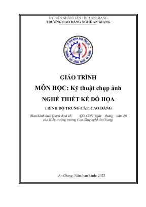 Giáo trình Kỹ thuật Chụp ảnh cho Thiết kế Đồ họa