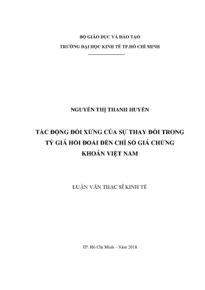 Tác động của tỷ giá hối đoái đến chỉ số giá chứng khoán