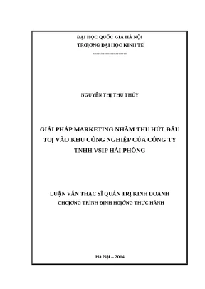 Giải pháp Marketing thu hút đầu tư vào KCN VSIP Hải Phòng