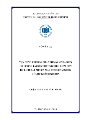 Nghiên cứu tài sản thương hiệu điểm đến du lịch Đất Mũi