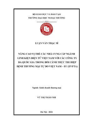 Nâng Cao Vị Thế Nhà Cung Cấp Linh Kiện Điện Tử Việt Nam