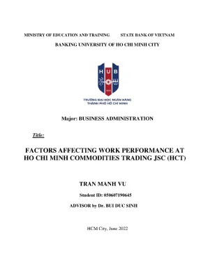 Yếu tố ảnh hưởng đến hiệu suất làm việc tại HCT