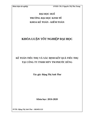 Khóa luận kế toán tiêu thụ & xác định kết quả bán hàng