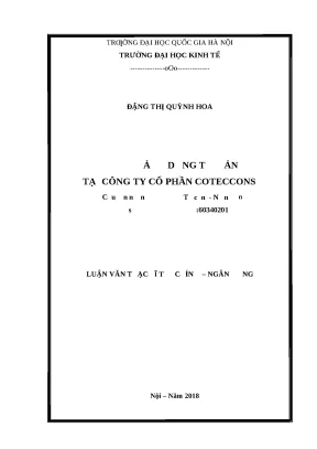Nâng cao hiệu quả sử dụng tài sản tại Coteccons