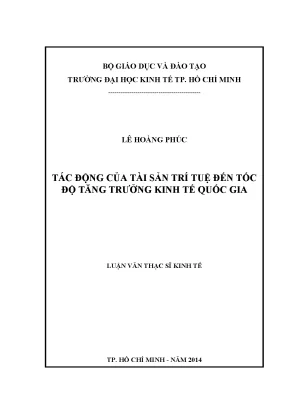 Tác động của tài sản trí tuệ đến tăng trưởng kinh tế