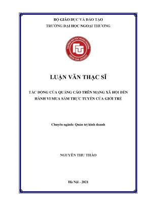 Tác động của quảng cáo mạng xã hội đến hành vi mua sắm