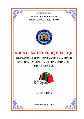 Kế toán chi phí sản xuất & tính giá thành sản phẩm xây lắp
