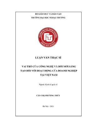 Vai trò của công nghệ và đổi mới sáng tạo trong doanh