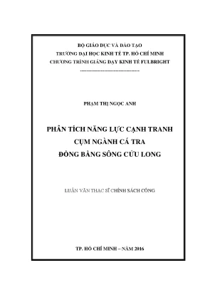 Phân Tích Năng Lực Cạnh Tranh Ngành Cá Tra Đồng Bằng