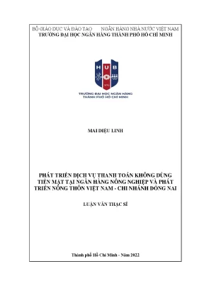 Phát triển dịch vụ thanh toán không dùng tiền mặt tại