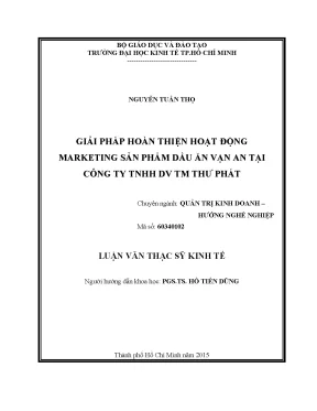 Giải pháp tối ưu hóa hoạt động marketing cho sản phẩm 