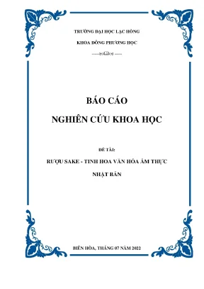 Khám Phá Rượu Sake - Tinh Hoa Văn Hóa Ẩm Thực Nhật Bản