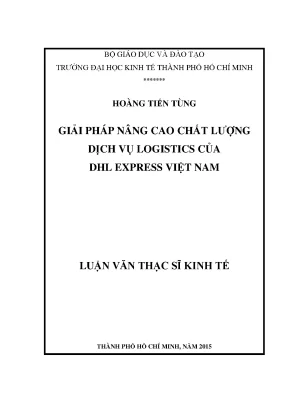 Luận văn: Chất lượng dịch vụ logistics DHL Express VN