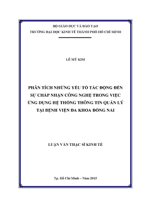 Phân Tích Yếu Tố Tác Động Đến Chấp Nhận Công Nghệ Tại
