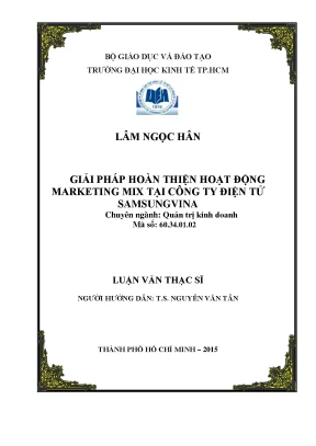 Giải pháp tối ưu hoạt động marketing tại Samsung Vina