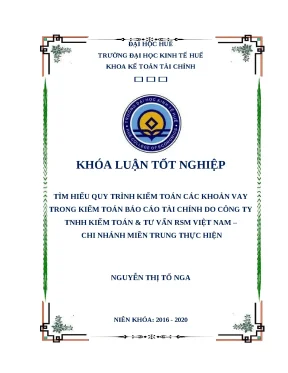 Quy trình kiểm toán các khoản vay tại RSM Việt Nam