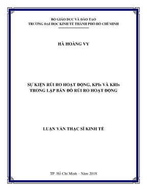 Nghiên cứu sự kiện rủi ro hoạt động và chỉ số KPIs, KRIs