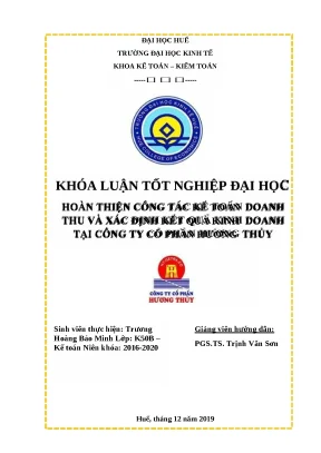 Khóa luận Kế toán Doanh thu và Kết quả Kinh doanh (2024)