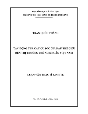 Tác động của giá dầu thế giới đến thị trường chứng khoán