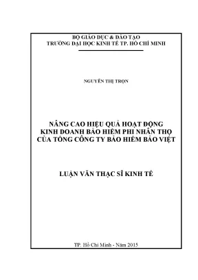 Nâng cao hiệu quả kinh doanh bảo hiểm phi nhân thọ tại