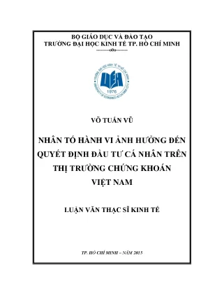 Nhân Tố Hành Vi Ảnh Hưởng Đến Quyết Định Đầu Tư Cá Nhân