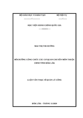 Bồi Dưỡng Công Chức Tại Đắk Lắk: Nâng Cao Năng Lực
