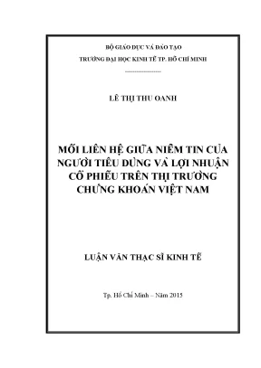 Mối Liên Hệ Giữa Niềm Tin Người Tiêu Dùng và Lợi Nhuận