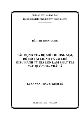 Tác động của độ mở thương mại và tài chính đến lạm phát