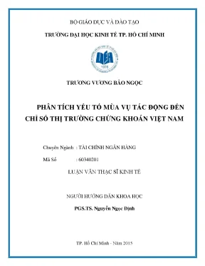 Phân Tích Yếu Tố Mùa Vụ Tác Động Đến Thị Trường Chứng