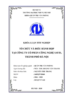Tổ Chức và Điều Hành Họp Hiệu Quả Tại Công Ty Cổ Phần