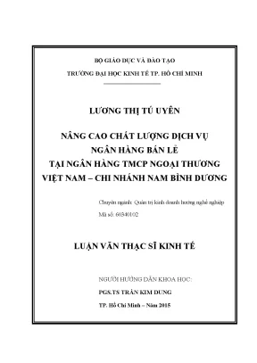 Luận văn: Chất lượng dịch vụ Vietcombank Nam Bình Dương