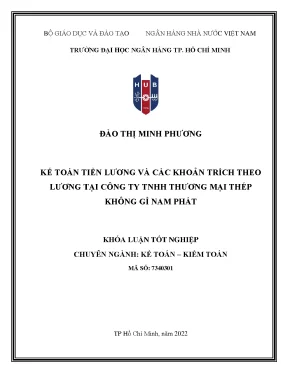 Kế Toán Tiền Lương và Trích Theo Lương Tại Công Ty TNHH
