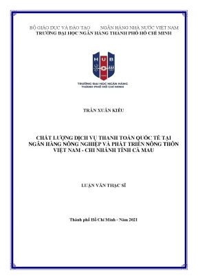 Đánh giá chất lượng dịch vụ thanh toán quốc tế tại